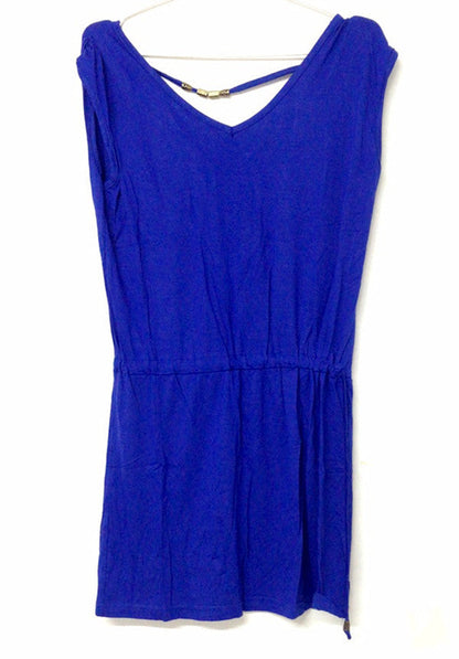 Stretch Cotton Sexy Backless Beach Cover Up Vacation Sun Protection Shirt Bikini Cover Clearance