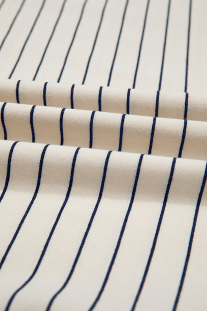 88 LOS ANGELES Stripe Lace Patchwork Top