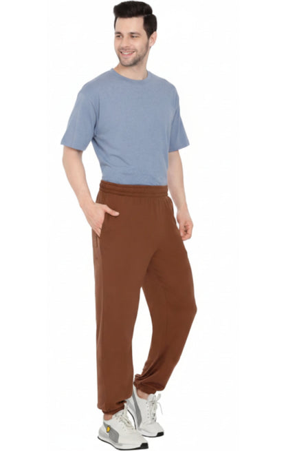 Mens Pull On Elastic Waist Knit Pants - Relaxed Dressing for Comfort