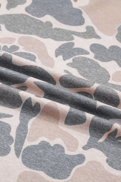 Plus Size Camo Short Sleeve T-Shirt