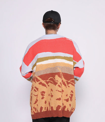 Farmland Artwork Knit Sweater