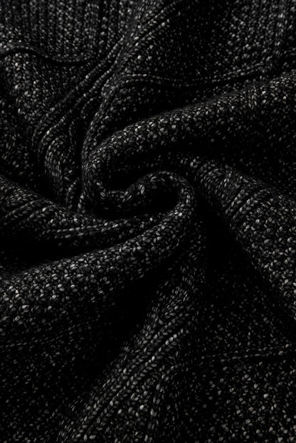 Cable Knit Drop Shoulder Sweater Dress