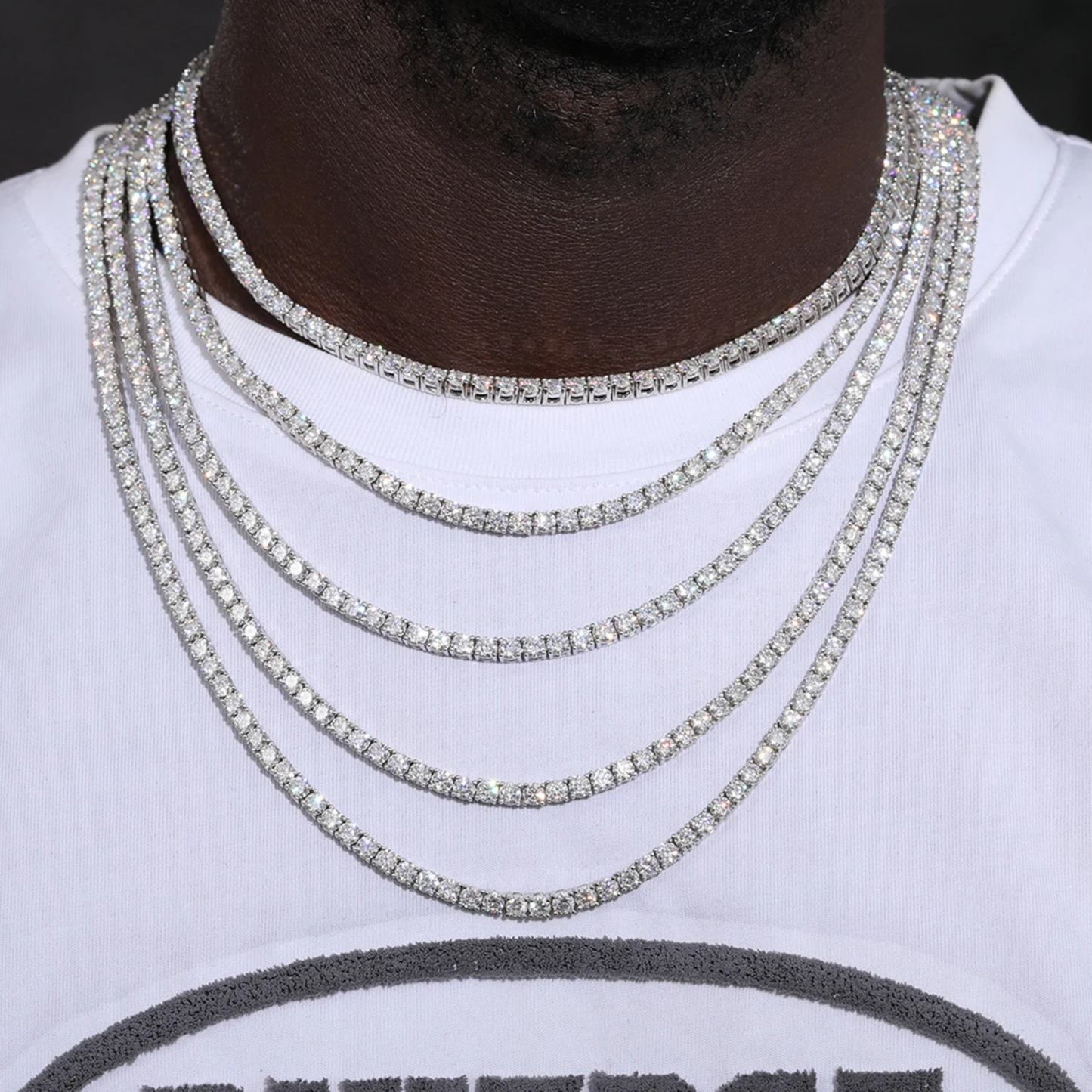 Tennis Chain 5mm / Sterling Silver 925