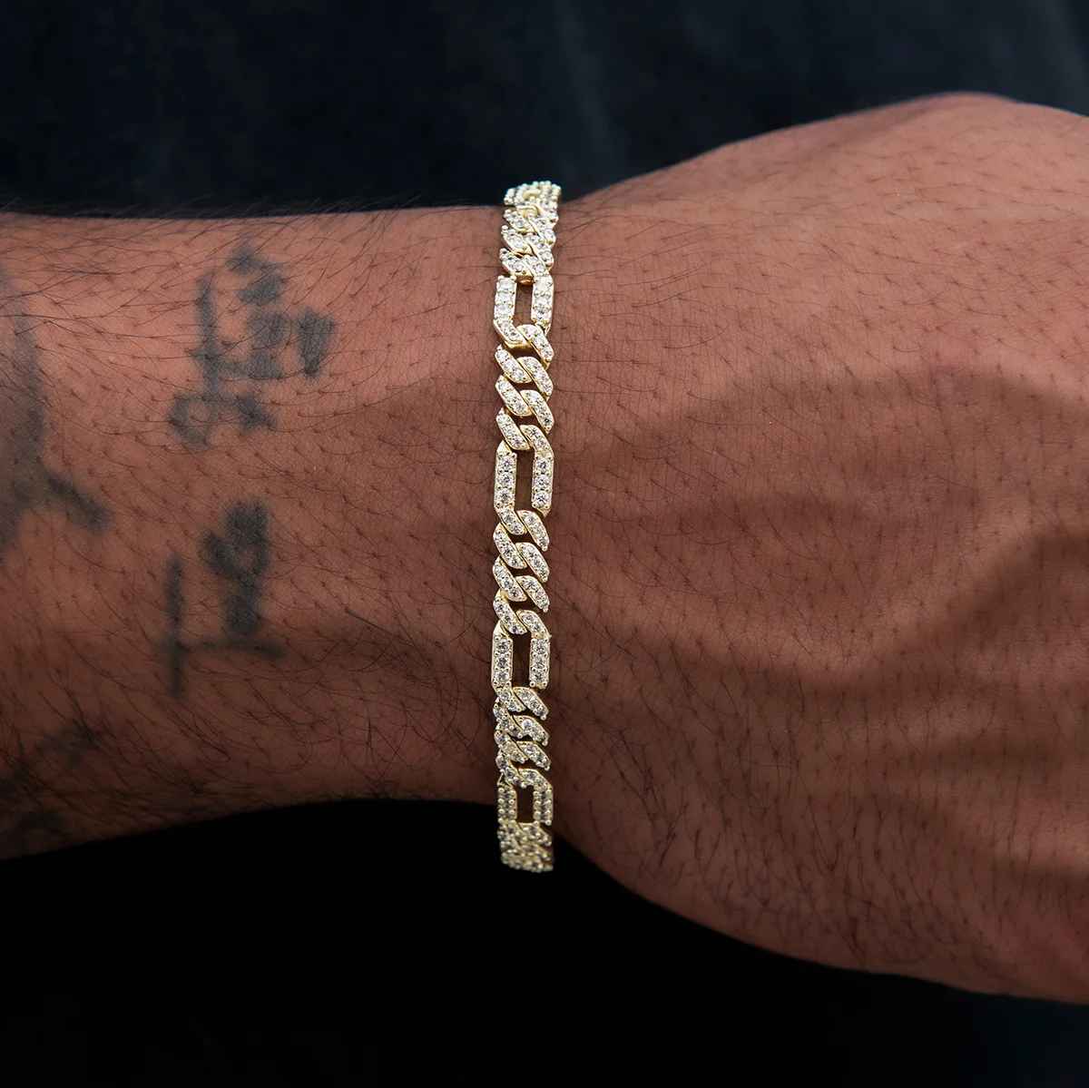 Aurelio Bracelet 6mm – Gold Plated 925 Silver VVS