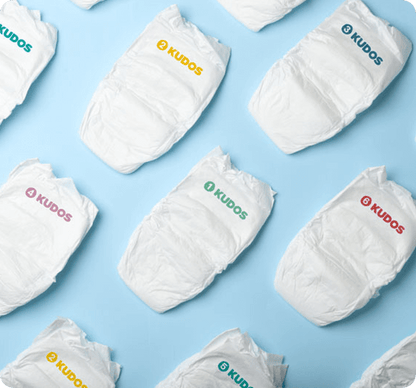 Diaper Box & Wipes Bundle | 100% Cotton Liner, TCF Diapers Size 1-6 | Kudos