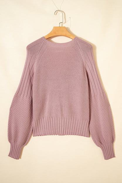 Textured Knit Button Front V-Neck Cardigan