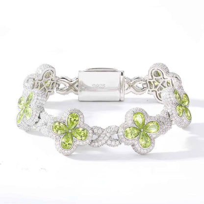 Fleur d’Éternité Moissanite Bracelet RainBow