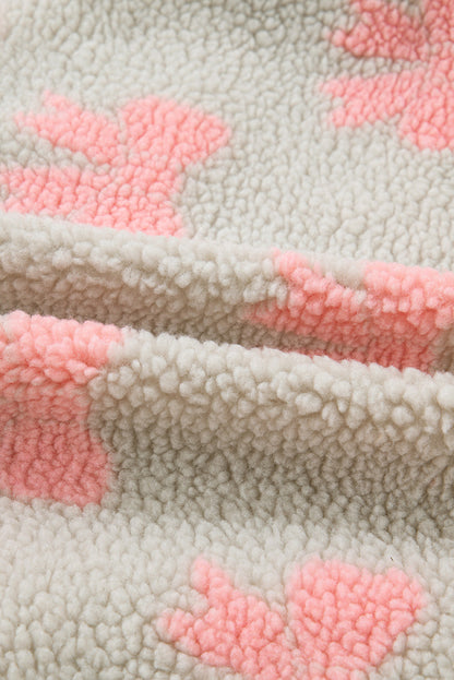 Bow Tie Sherpa Quarter Zip Sweatshirt