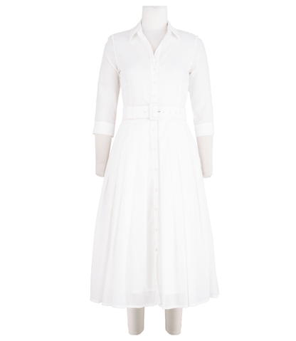 Audrey Dress #4 White Midi Dress