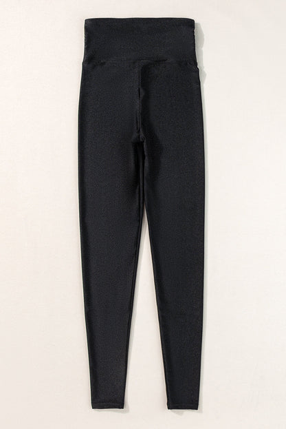 Solid High Waist Tight Leggings