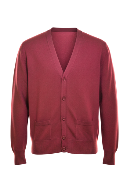 Manrico Cashmere Button Down V-Neck Cardigan