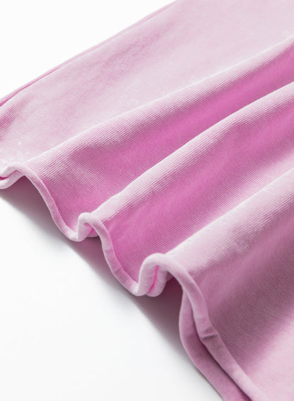Mineral Wash Drop Shoulder Raw Edge Tee