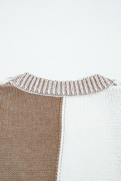 Plus Size Checker Drop Shoulder Open Front Cardigan