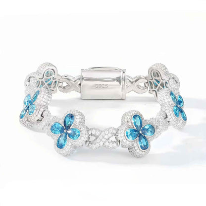Fleur d’Éternité Moissanite Bracelet Purple