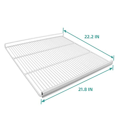 EQCHEN Food Shelves for 27"W Single Door Commercial refrigerator Freezer 2 Pack with 8 Shelf Clips