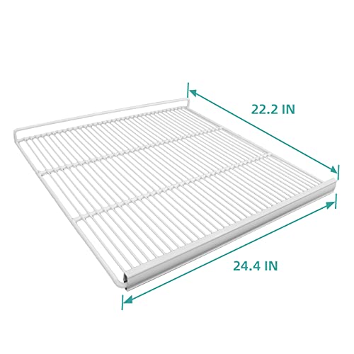 EQCHEN Food Shelves for 54"W Double Door Commercial refrigerator Freezer 2 Pack with 8 Shelf Clips