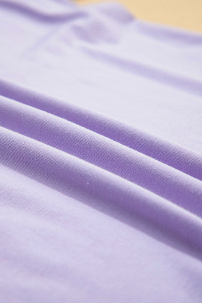 Solid Short Sleeve Crew Neck Tee