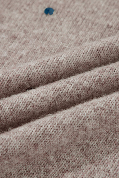 Polka Dot Drop Shoulder Sweater