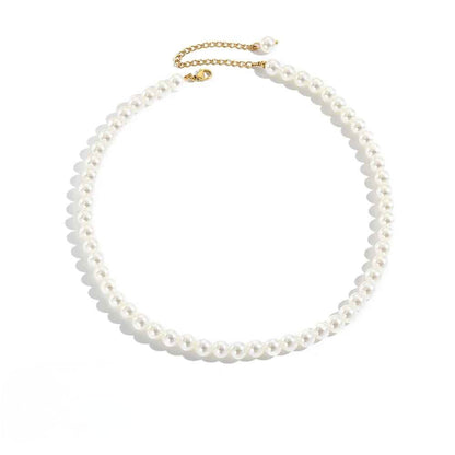 Perle Élégante Classic Pearl Choker Necklace