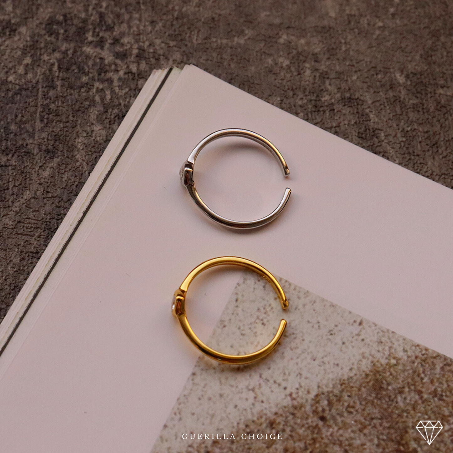 CRYSTAL HEART RING