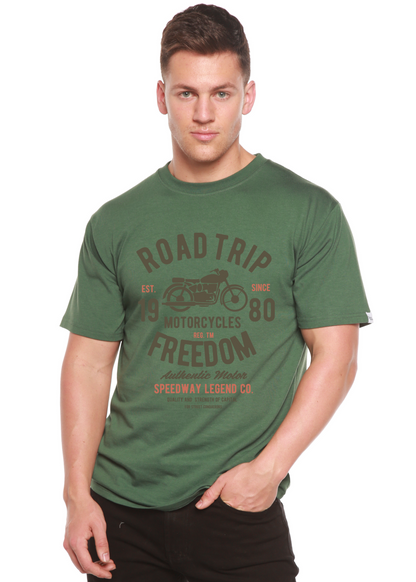 Road Trip Spun Bamboo® Men's Bamboo Viscose/Organic Cotton Short Sleeve Graphic T-Shirt