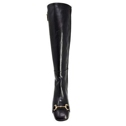 Black Tall Lock Boot