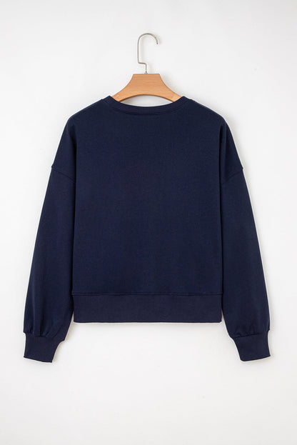 CLASSY UNTIL KICKOFF Patch Game Day Sweatshirt