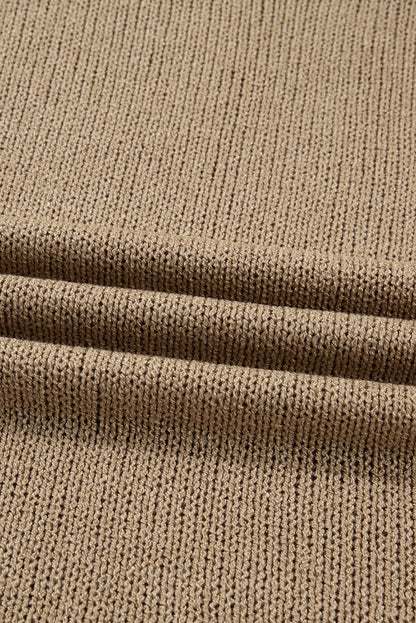 Solid Slouchy Drop Shoulder Sweater Dress
