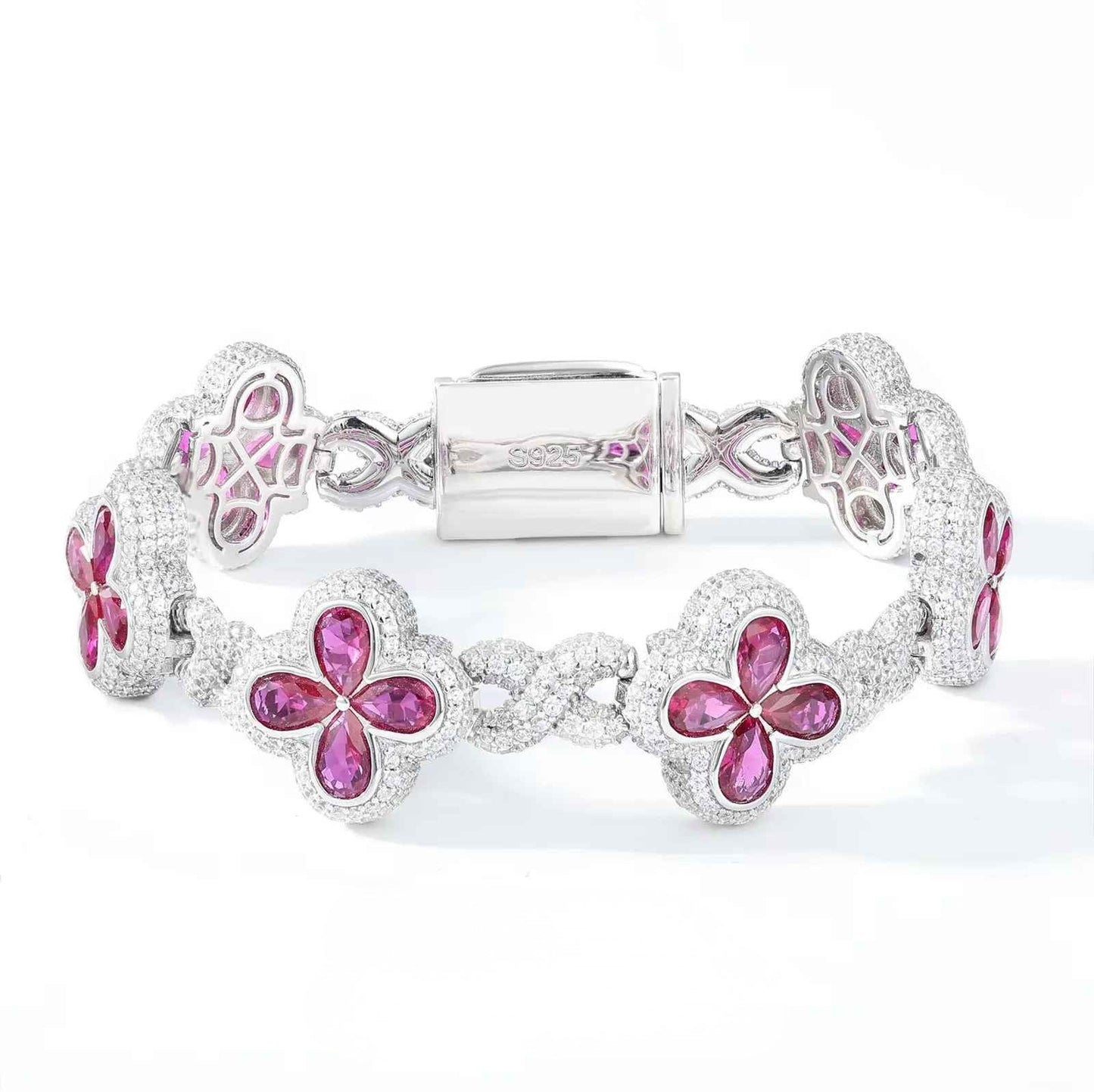 Fleur d’Éternité Moissanite Bracelet Purple