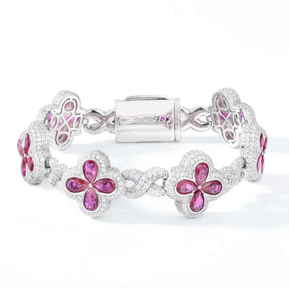 Fleur d’Éternité Moissanite Bracelet