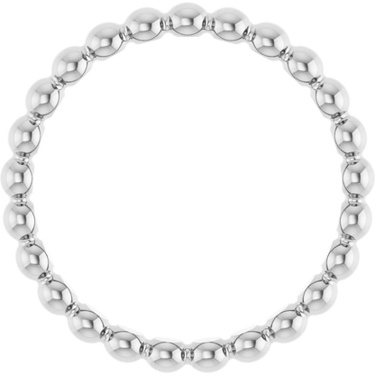 Perle Dorée  Beaded Stackable Ring