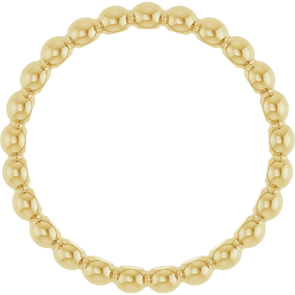 Perle Dorée  Beaded Stackable Ring