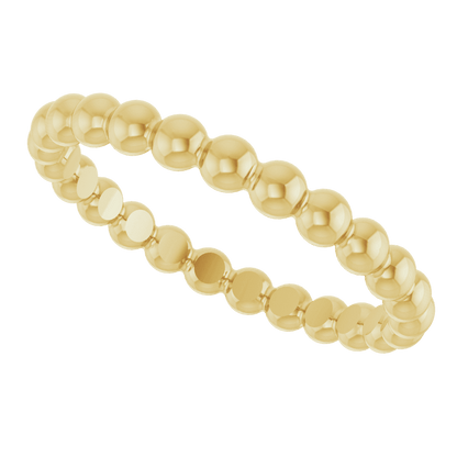 Perle Dorée  Beaded Stackable Ring