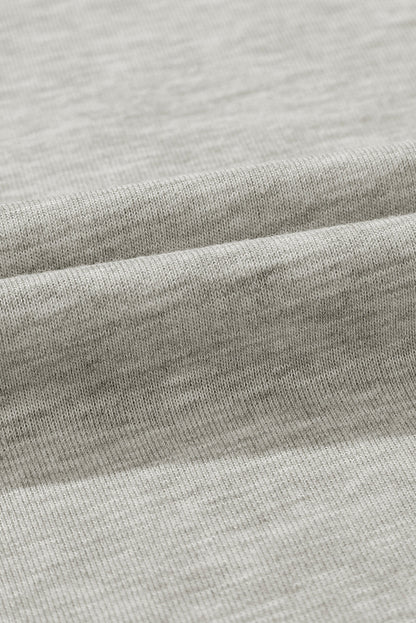 Solid Tied High-Waist Pleated Sweatpants
