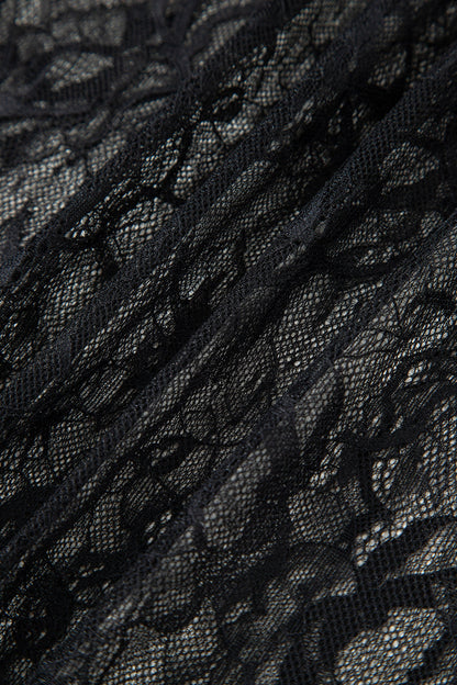 Solid Lace Patchwork Sleeveless Maxi Dress