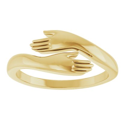 GC Amore Hug Ring | Solid 14K Yellow Gold