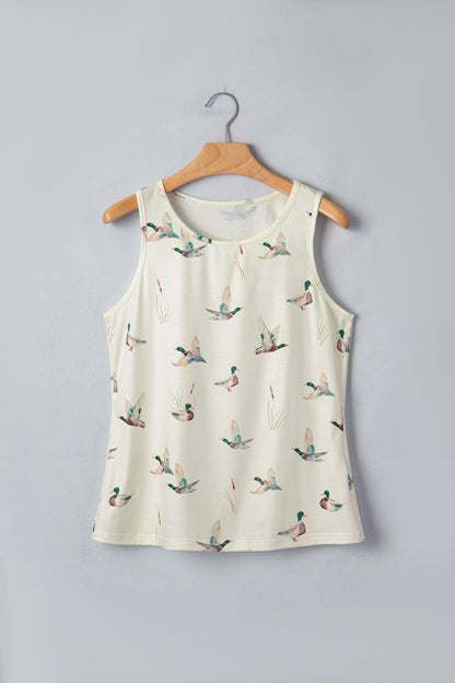 Western Mallard Round Neck Tank Top