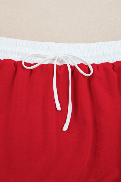 Varsity Stripe Pullover and Mini Skirt Set