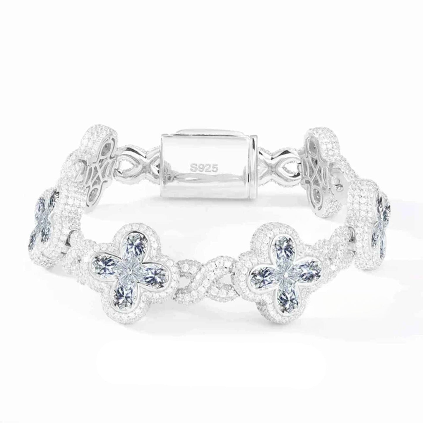 Fleur d’Éternité Moissanite Bracelet Apple Green