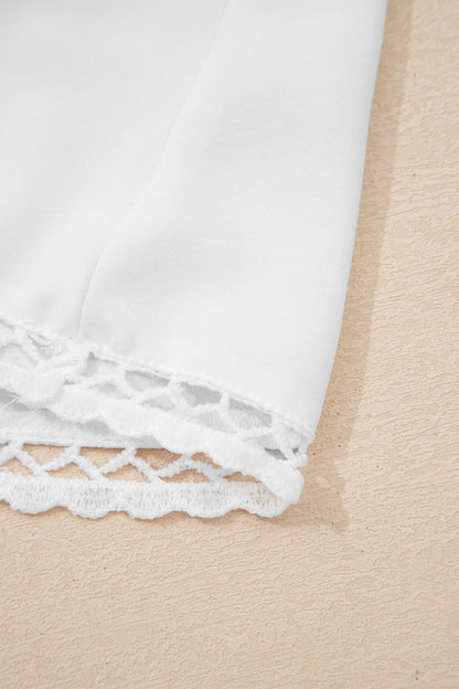 Plus Size Boho Frilled Elastic Waist Shorts