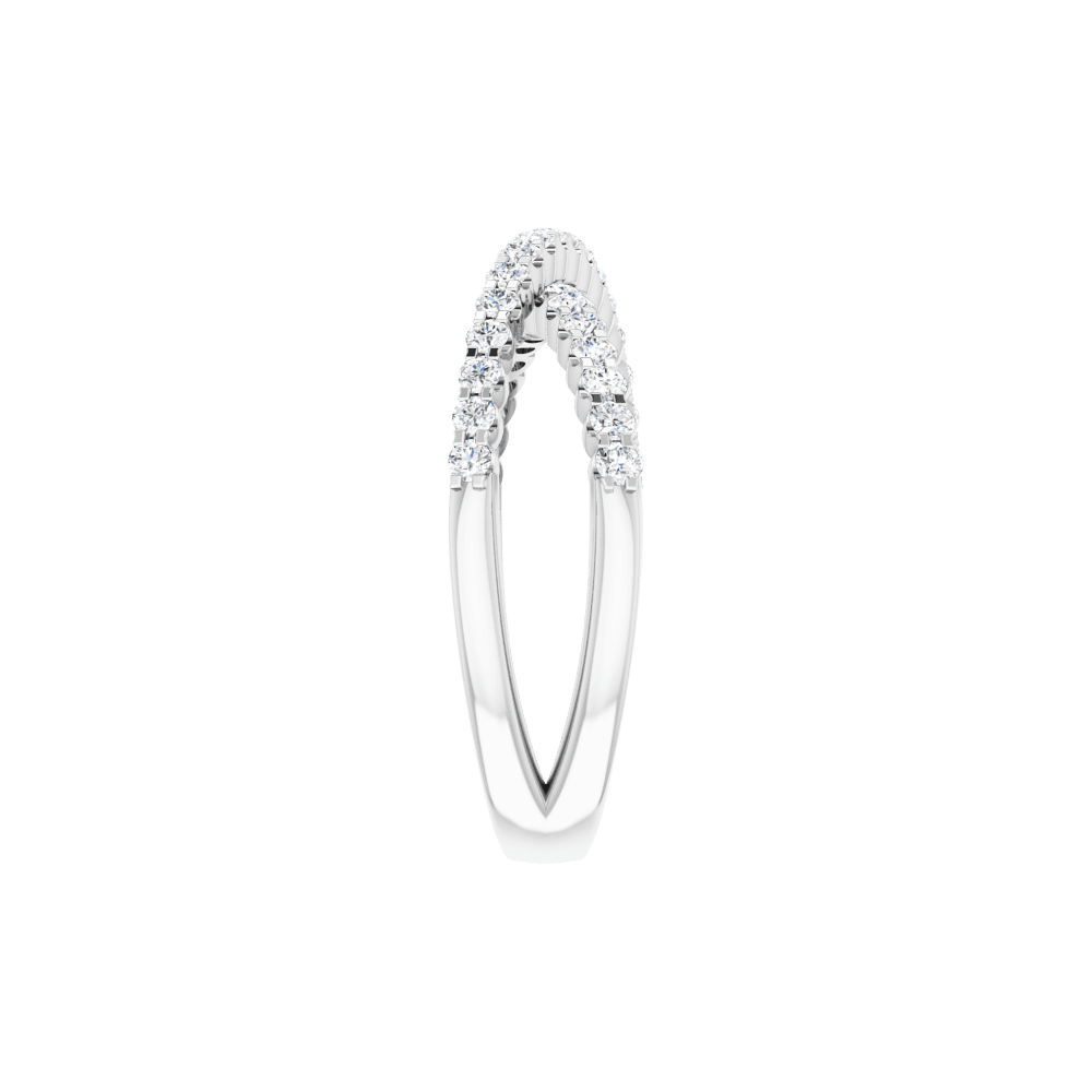 Valérie 14K Gold Diamond Criss-Cross Ring