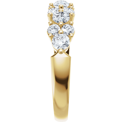 Celestine 14K Gold Diamond Anniversary Band