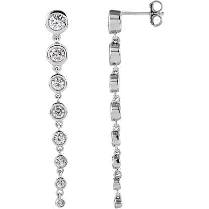 Élora 14K Gold Diamond Drop Earrings