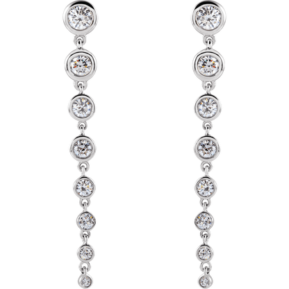 Élora 14K Gold Diamond Drop Earrings