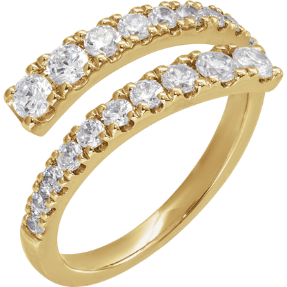 Lumière Diamond Bypass Ring