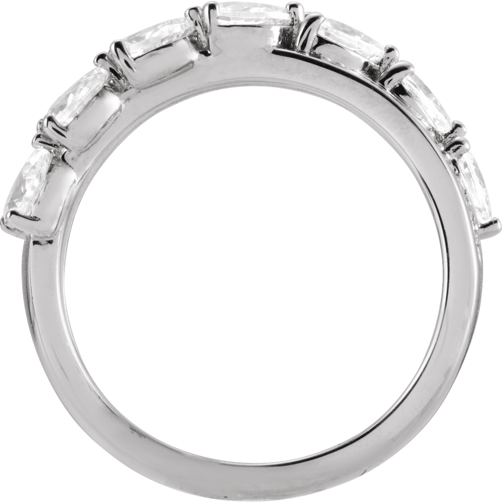 Éclat Pear Diamond Ring 14K White & Yellow Gold