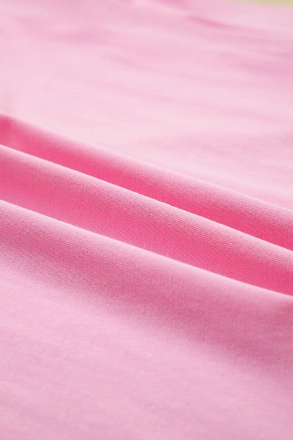 Floral Eyelash Lace Patchwork 3/4 Sleeve Tee