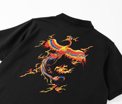 Flying Phoenix Embroidery Polo