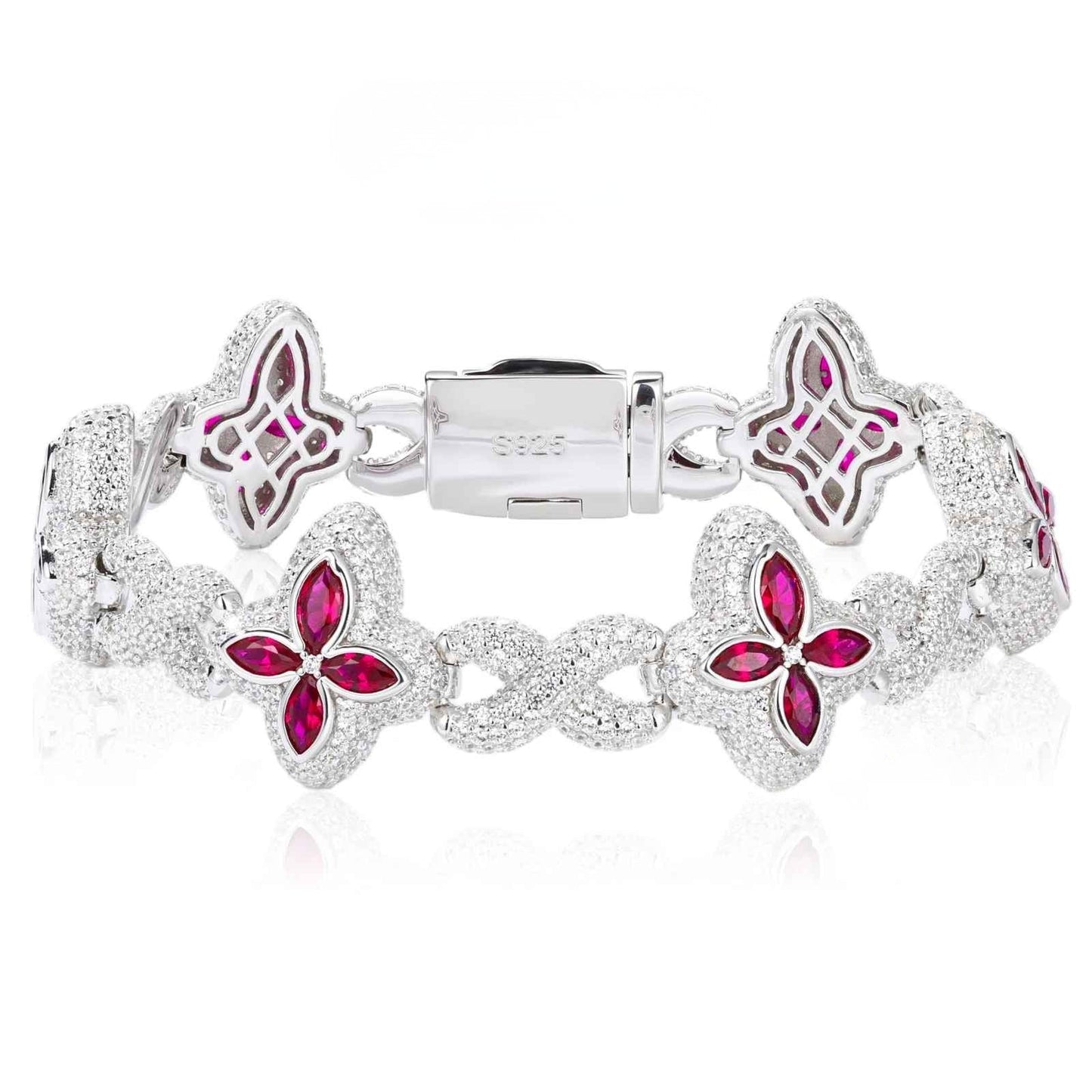 Fleur d’Éternité Moissanite Bracelet RainBow
