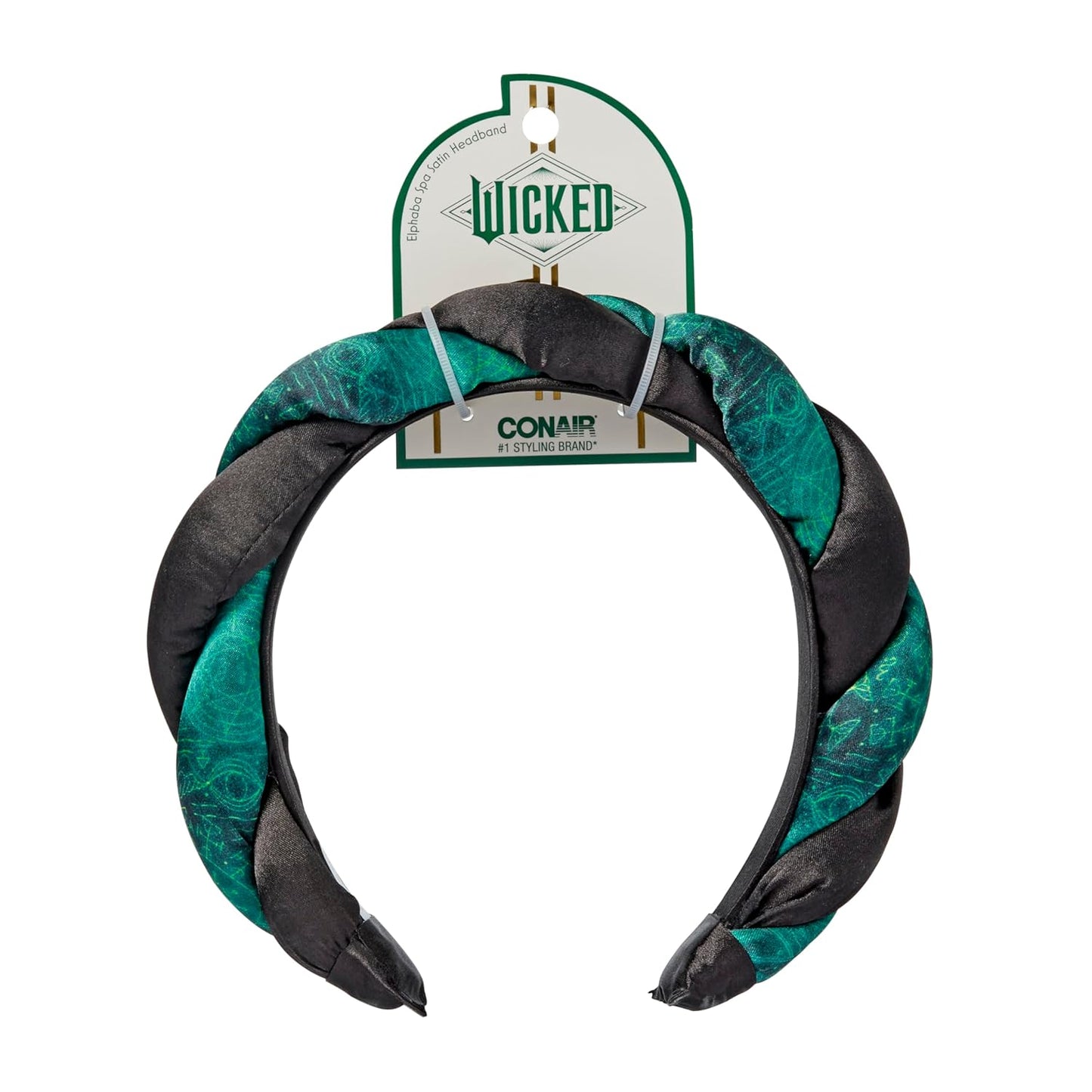 Elphaba Satin Twisted Spa Headband